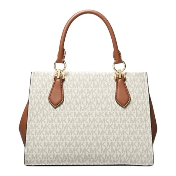 MICHAEL MICHAEL KORS
Marilyn Medium Logo Stripe Satchel - Picture 2 of 8